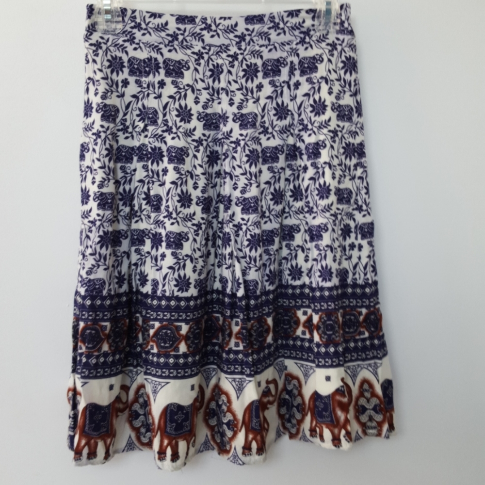 Elephant patterned skirt